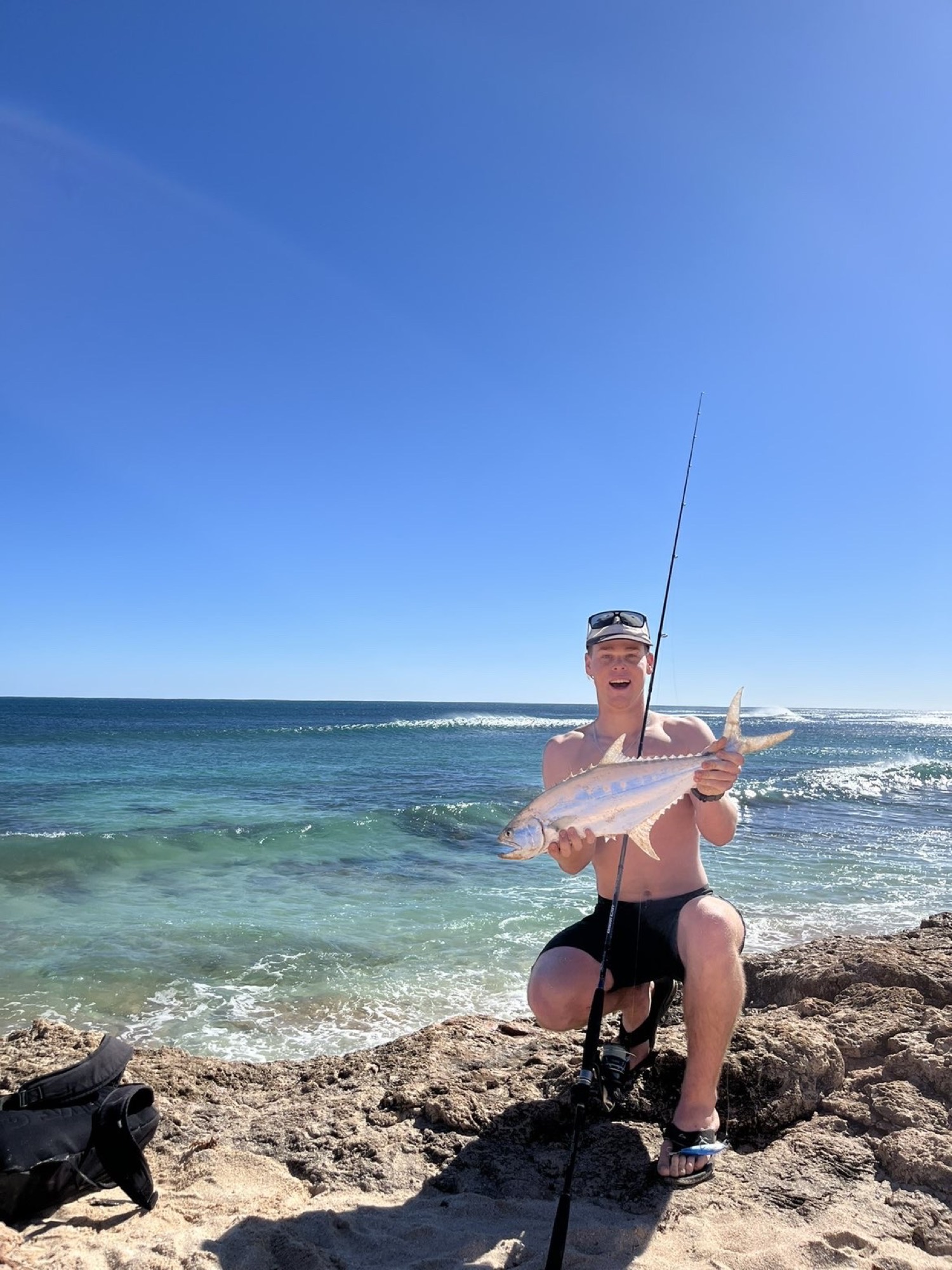 Fishing clear Western Australian water